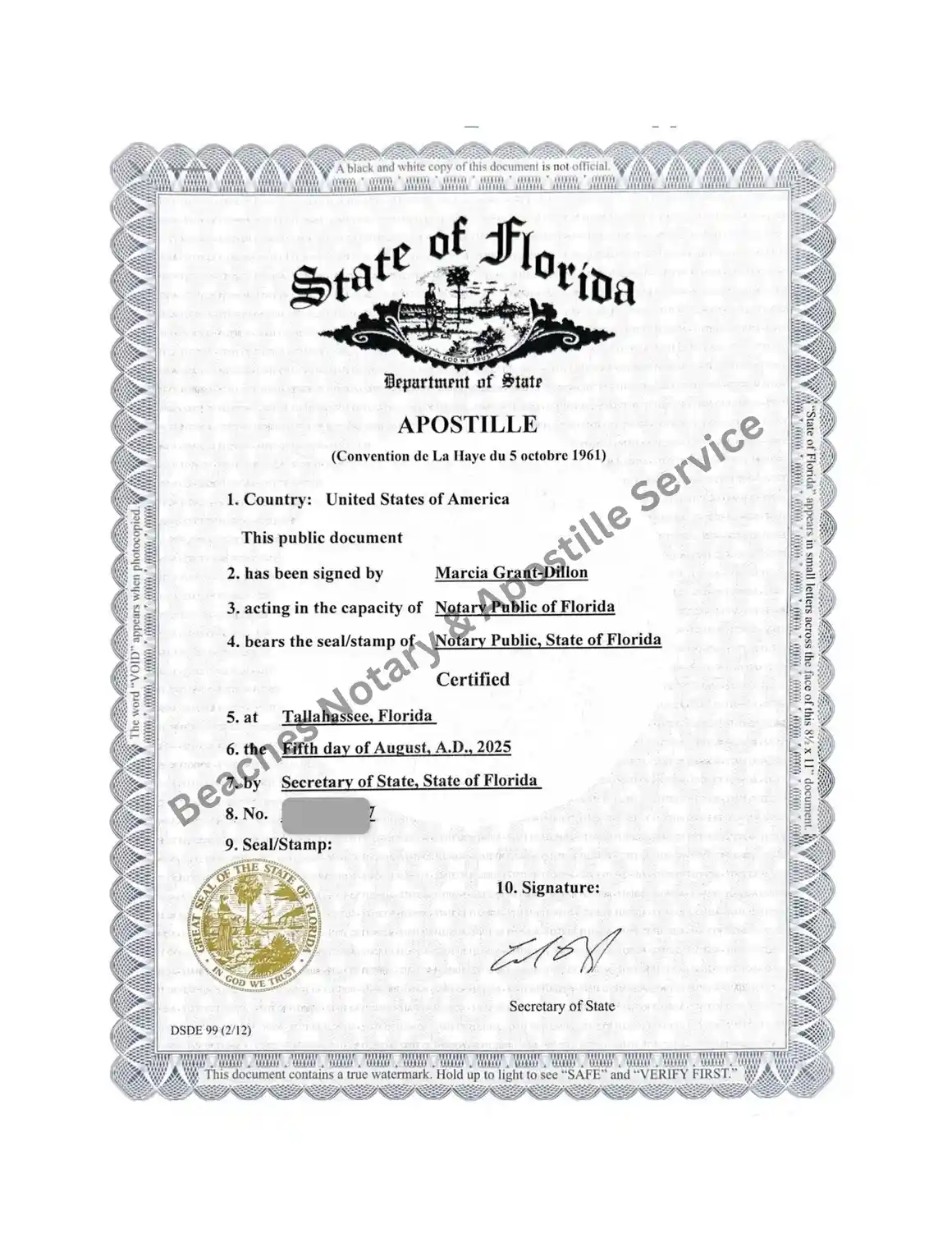 Immigration attorneys apostille service